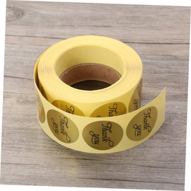 LALAFINA 2sets Thank You Stickers Roll of Letter Stickers for Strong Adhesiveness Perfect for Thanksgiving 500sheets*2