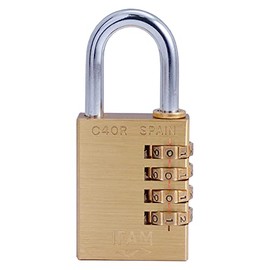 Ifam 619 C40R Combination Lock, Brass