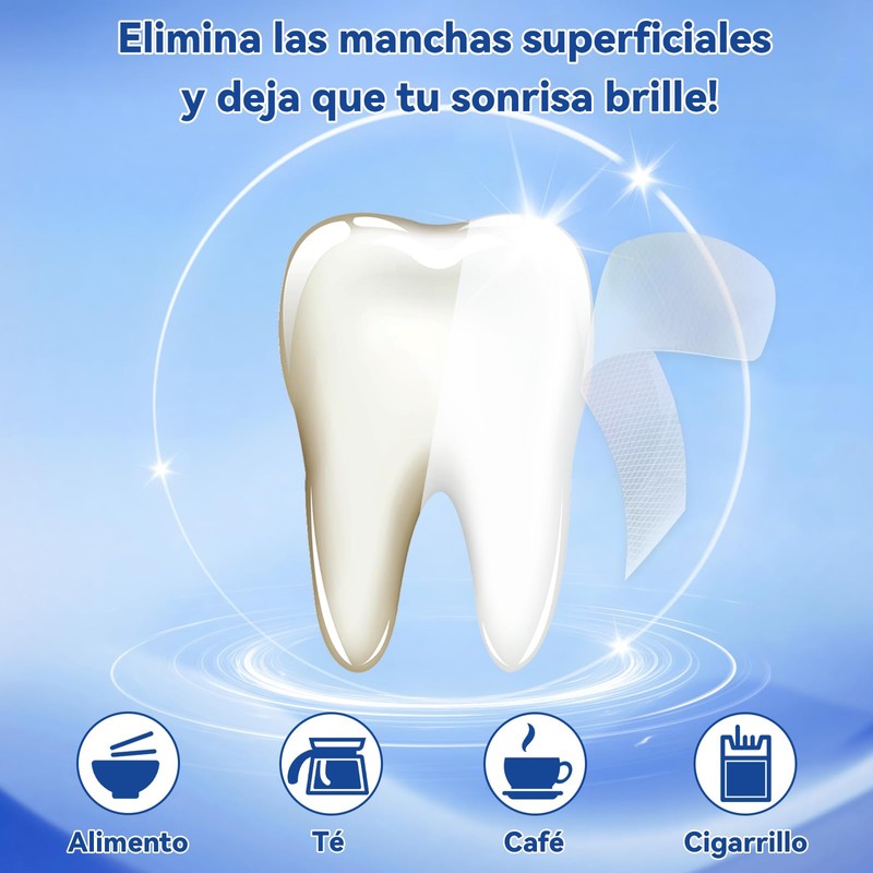 tiras blanqueadoras de dientes,tiras blanqueadoras dientes,tiras blanqueadoras，15 Pares (30 Tiras)