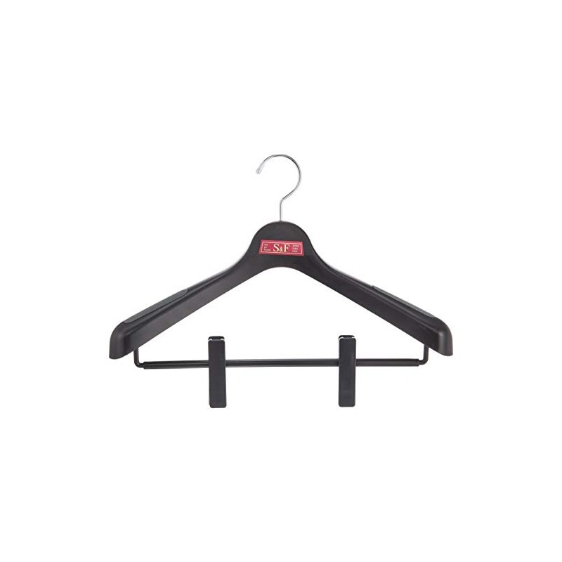 Shinko Hanger Clothes Hanger "S&F Jacket Clip" 40 Black