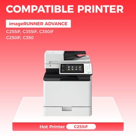 GPR-51 GPR51 High Yield Toner Cartridge 8516B003 8517B003 8518B003 8519B003 Replacement for Canon ImageRunner Advance C250if C255if C350if C350p C355if Printer Ink Set 4-Pack Black Cyan Magenta Yellow