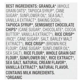 UD_Annie's Homegrown Organic Chewy Granola Bars Case of 12 5.34 oz Chocolate Chip Flavor Grain Snack