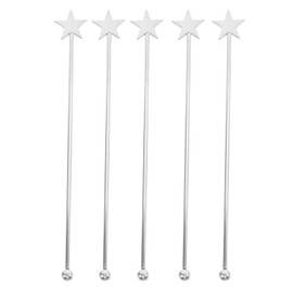 Frcolor Stainless Steel Bar Spoon, 7.4 inches (18.8 cm), 5 Pieces, Stirrer, Bartender, Stylish, Yogurt, Durable, Commercial Use, Home Use