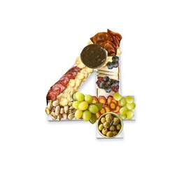 LQUALYN 10'' Fillable Cardboard Tray for Birthday Anniversary Party Decorations Strawberries Chocolate Sweets Candy Container Box (4, White)