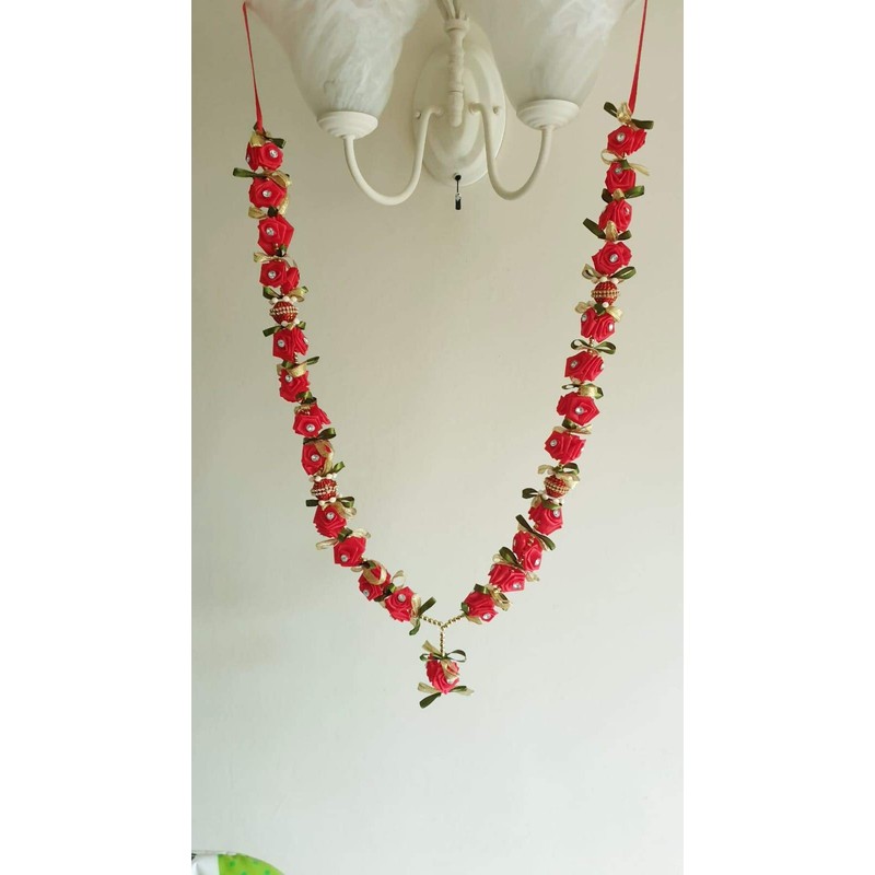 Estationeryhouse Artificial Indian mala/garland/haar jaimala shaadi indian wedding pooja ashtami,Mala