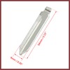 HEROFFIX 2pcs Metal Car Flip Remote Folding Key Blank Blade