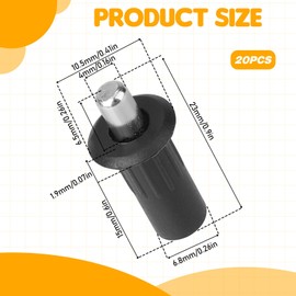 20 Pcs Cabinet Door Repair Pins Damper Replacement Repair Pins Cabinet Door Buffer Door Spring Pins Window Shutters Exterior Replacement Spring Loaded Pin Latch Furniture Fittings Latch