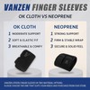 Vanzen Finger Splints, 2 Pack Neoprene Finger Buddy Straps, No