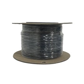 Bird Barrier Lead-Out Wire – 50ft Professional Twisted Copper Roll – Ideal for Bird-Shock Flex-Track Installation – 14 Gauge Double Wire – Insulated Copper Wire for Outdoor Structures - Black