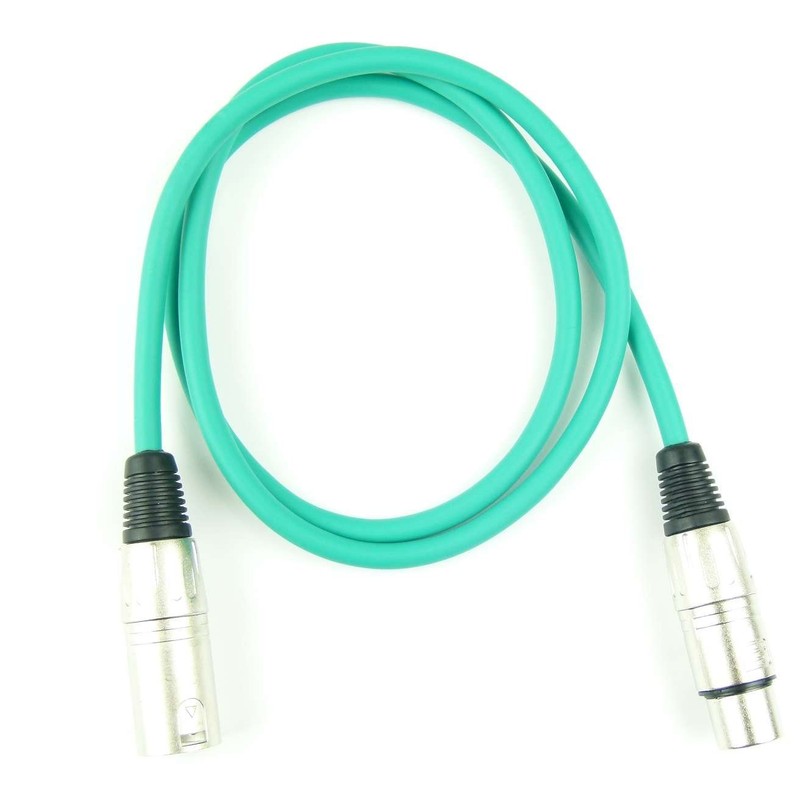 Adam Hall Cables K3MMF0100GRN Microphone Cable XLR Female to XLR
