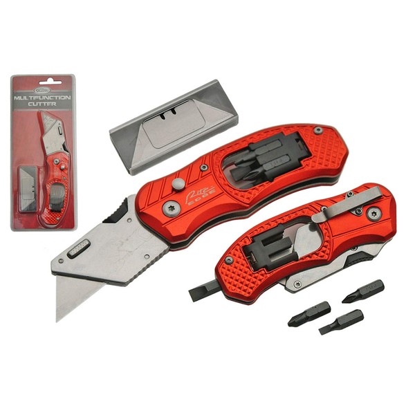 SZCO Supplies Multifunction Cutter, Red