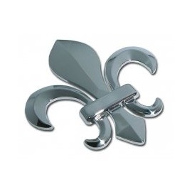 Louisiana Fleur-de-Lis Chrome Car Emblem