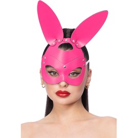 Fever Pink Mock Leather Rabbit Mask