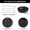 Fuyamp 2 Pcs Drain Stopper Sink Plug, Universal Bath Plug
