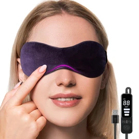 Lemagalu Heated Eye Mask for Dry Eyes,Warm Eye Compress Mask with Temperature & Timer Control