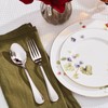KINGSTONE 40 Piece Teardrop Silverware Set for 8, 18/10 Stainless
