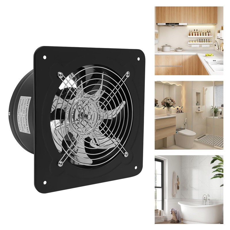Giciashop 8" Exhaust Fan, 110V Wall Mounted Low-noise Vent Fan