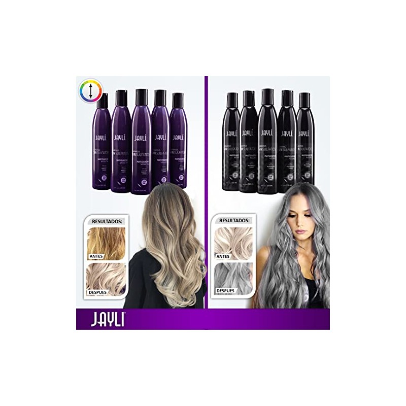 Shampoo Matizador Violeta Sin Sal/Sulfatos Jayli, 320 ml