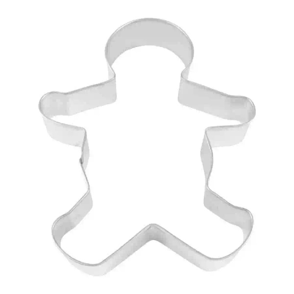 Unbranded Gingerbread Boy Man Christmas 5'' Cookie Cutter Metal