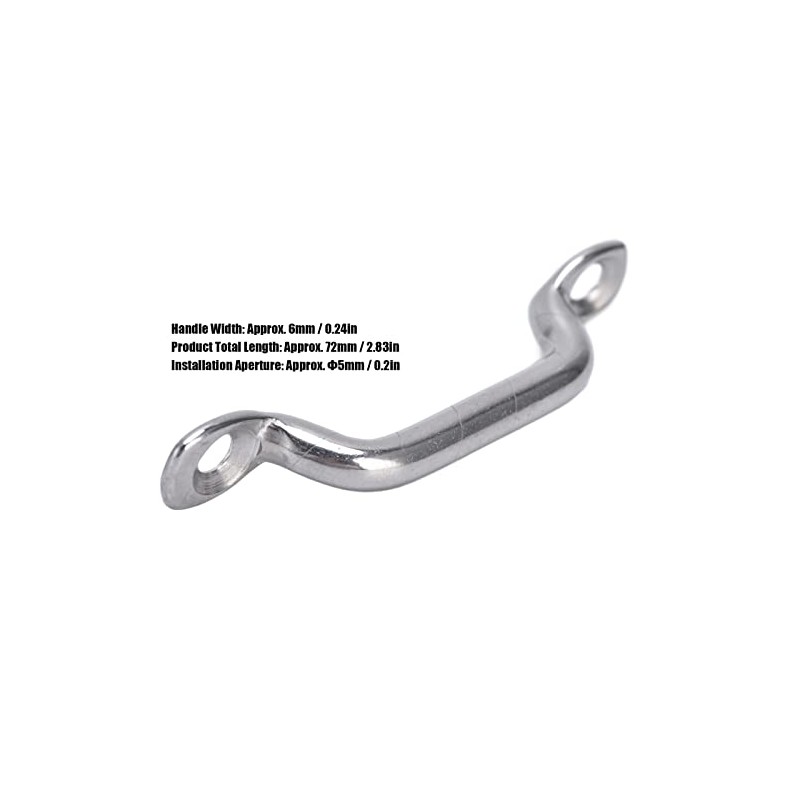 Ausla Stainless Steel Eyelet Bracket, Pack of 10 Eyelets, Deck