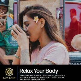 Koa Kava Fiji Kava Powder- Premium Noble Waka Kava Tea made from Lateral Kava Root in Savusavu, Fiji. 1 LB, 16 Ounce