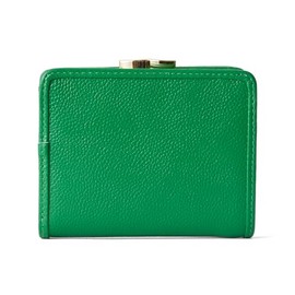 [ハシバミ] 二つ折り財布 エイチビー ガマグチ ハーフ ウォレット レディース グリーン