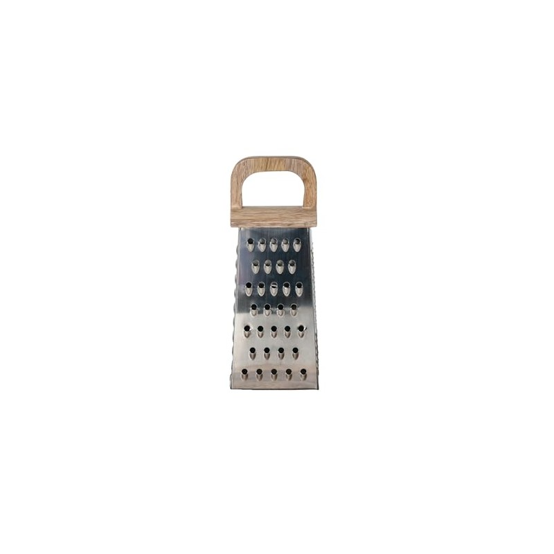 Creative Co-Op Steel Grater with Mango Wood Cheese Board