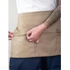 Mirabella Health & Beauty Espresso Zip Pockets Waist Apron Beige