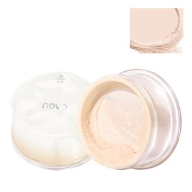 KIADZIE ルースパウダー ナチュラル ライトスキン パープル 毛穴ぼかし 皮脂テカリ防止 メイク仕上げ用 フェイスパウダー（02-ライトスキン）