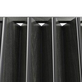 SmartStandard 36" x 80" Accordion Doors Interior, PVC Accordion Folding Doors for Doorway, Include Door, Mounting Hardware and Handle, Double-Layer for Closet Bathroom Basement, Black