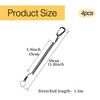 4 Pcs Retractable Spring lanyard,Safety Retractable Coiled Lanyards Straps,Heavy Duty