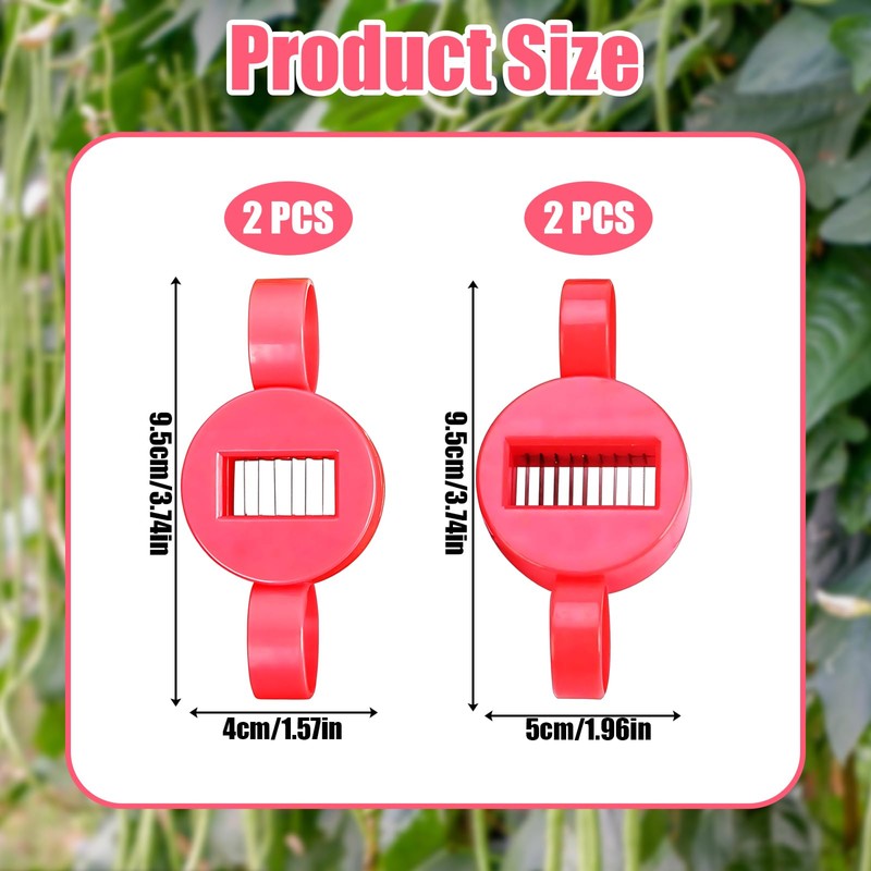 4Pcs Runner Bean Slicer, Runner Bean Stringer, Manual Vegetable Prep