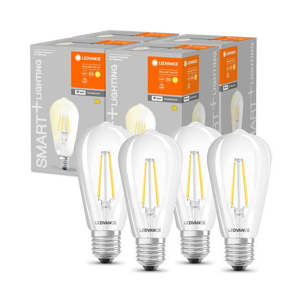 Ledvance LEDVANCE Smarte LED-Lampe mit WiFi Technologie, Sockel E27, Dimmbar,