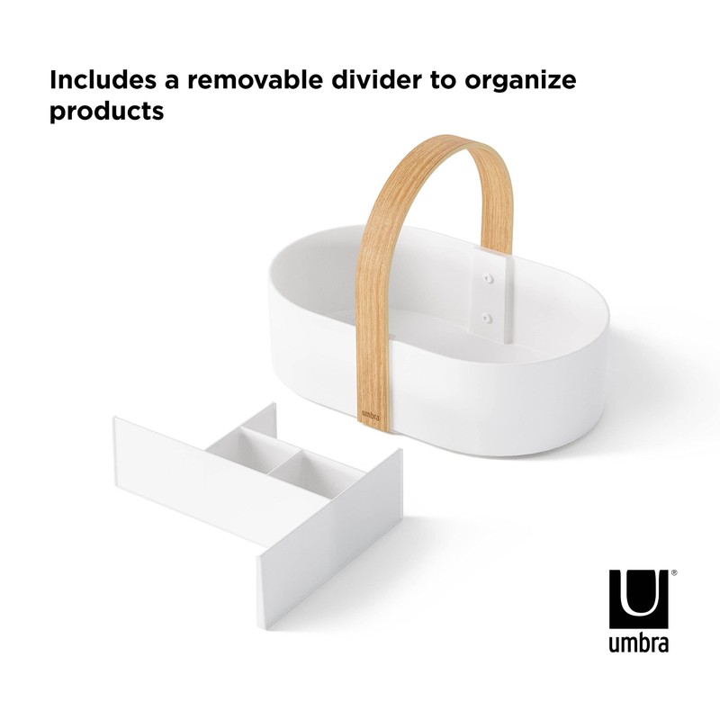 umbra ベルウッド キャディー ホワイト/ナチュラル キッチン 収納 ラック