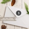 Papierdrachen 24 Advent Calendar Christmas Stickers – Black/White No. 41