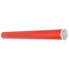 Long Pipe Bird Feeder Red Transparent Outdoor Bird Feeder Tube