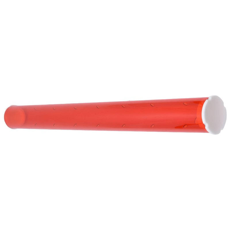Long Pipe Bird Feeder Red Transparent Outdoor Bird Feeder Tube