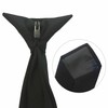 Needs & Wants® Clip On Tie Black Polyester Thinly Self