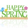 BCCSNNM Metal Happy Spring Sign, Spring Decorations for Home, Spring