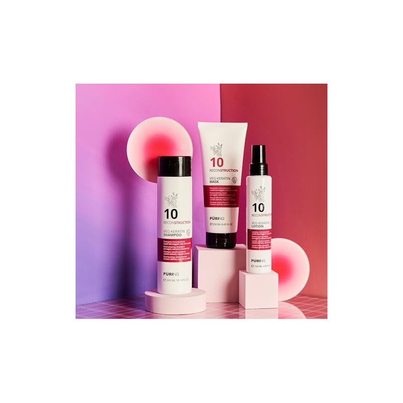 Puring 10 Veg-Keratin Reconstruction Mask 250ml | Restrukturierende Maske für
