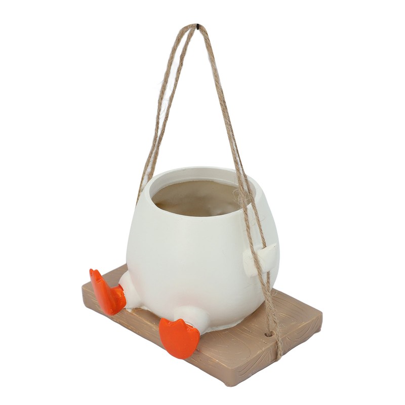 Swing Hanging Planter Cartoon Decorative Cute Swing Hanging Planter for