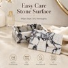 Artisanal Abode Natura Marble Rectangle Jewelry Box with Lid, 7.87