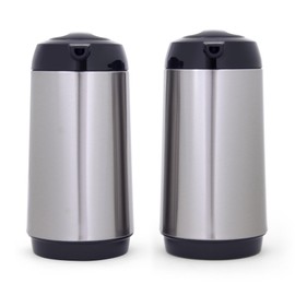 Copco Stainless Steel Insulated Carafes, Large Capacity Each For Serving, Set Of 2, 1 Quart, Silver