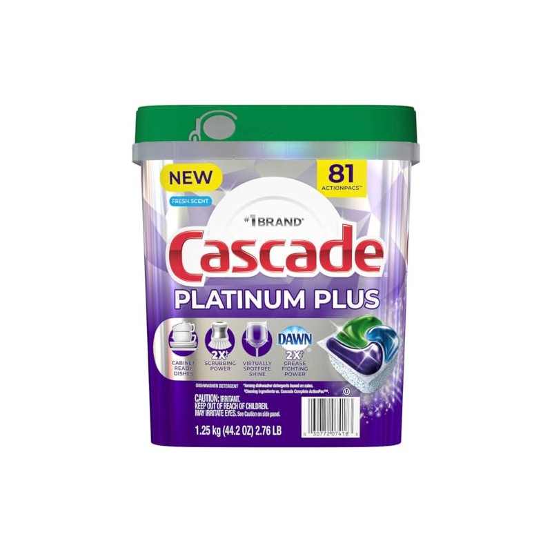 Cascade Platinum Dishwasher Detergent Powder 92 Fresh Scent ActionPacs Net
