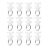 ECSiNG 50pcs Hook for Curtain Track Ceiling Curtain Hooks Plastic