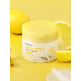 Leaders Glutathione Radiance Toning Pads, 60 Pads / 110ml, Brightening Face Pads for Dull Skin, Dark Spots & Even Skin Tone, Korean Skincare