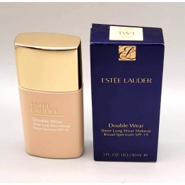 ESTÉE LAUDER DOUBLE WEAR SHEER LONG-WEAR MAKEUP SPF 19 1W1  BONE 1OZ/30ML
