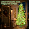 Prelit Lime Green Whimsical Bendable Christmas Tree, 2-in-1 Dual Style