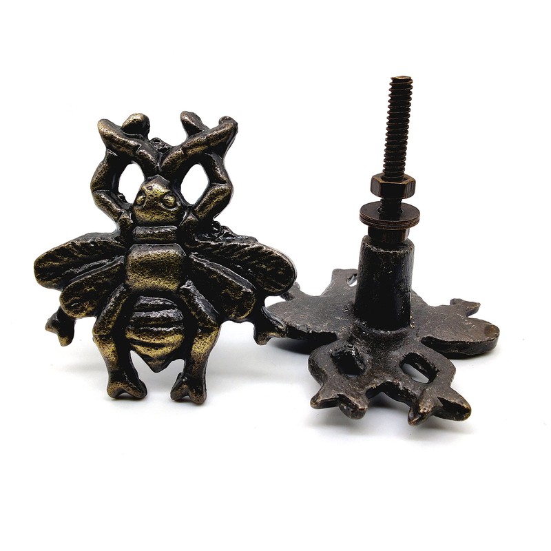 5MOONSUN5's Cast Iron Honey BEE knob Iron Cabinet Knobs Drawer