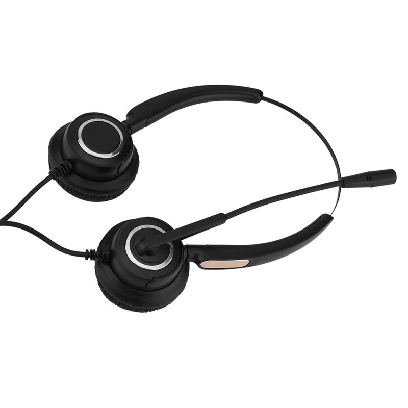 Call Center USB Headset Light Weight Noise Cancelling USB Call